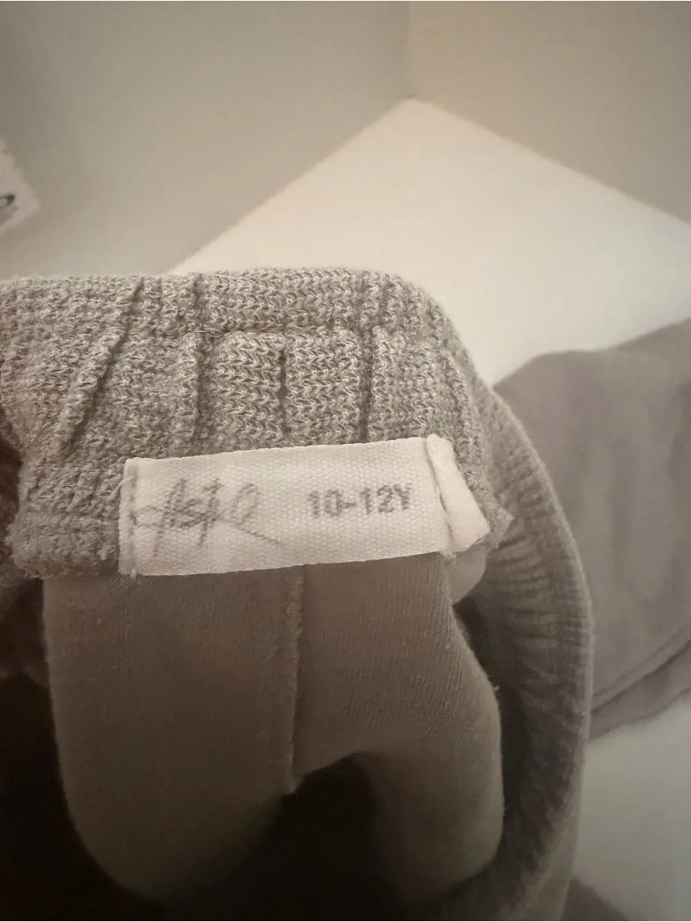 Kids Lightweight Waffle Knit athleisure casual streetwear Set - Gray